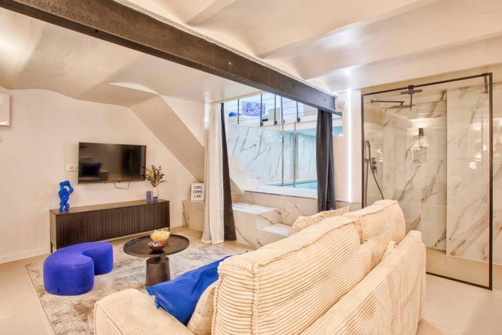 Deauville Luxury Blue Loft - Sauna And Inside Pool Trouville-sur-Mer Esterno foto